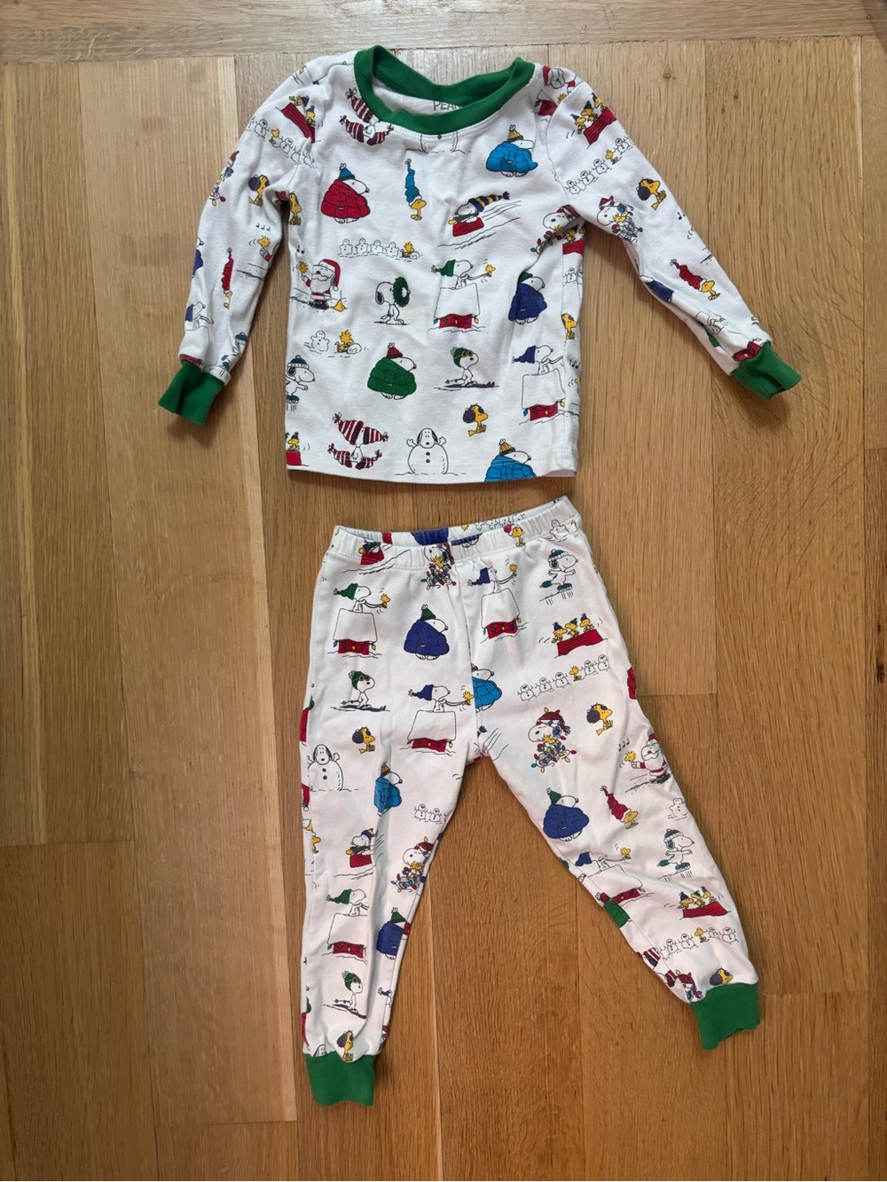 3T: Pottery Barn Kids Snoopy Peanuts Holiday Pajamas